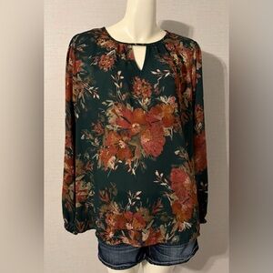 Women’s Size 1X Maurice’s Floral Print Blouse